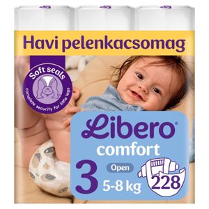 Balenie mesačných plienok Libero Comfort 5-8kg Midi 3 (228ks)