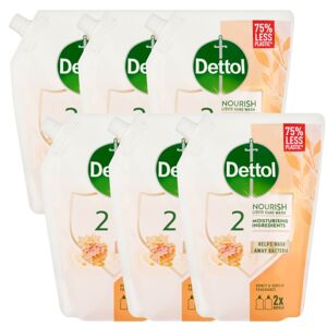 Dettol Tekuté mydlo náplň med 6x500ml