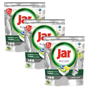 Kapsule do umývačky riadu Jar Platinum All In One Lemon 3x81ks