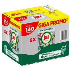 Kapsule do umývačky riadu Jar Platinum All In One Lemon 140ks