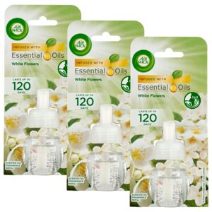 Air Wick White Flowers Náplň do elektrického osviežovača vzduchu 3x19ml
