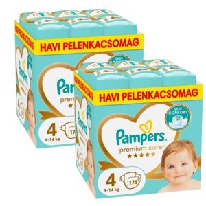 Mesačné balenie plienok Pampers Premium Care 9-14kg Maxi 4 (348ks)