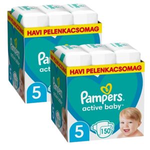 Pampers Active Baby 2 mesačné balenie plienok 11-16kg Junior 5 (300ks)