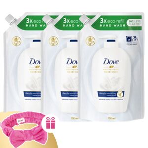 Náplň do tekutého mydla Dove Deeply Nourishing 3x750ml + darčekov...