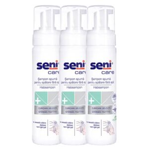Seni Care Penový šampón bez vody 3x200ml