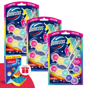 Domestos Power5 Blok na osvieženie toalety Magic Unicorn (6x50g)...
