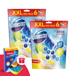 Domestos Power5 WC osviežujúci blok mix Lime &amp; Ocean (12x...