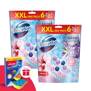 Domestos Power5 Toaletný osviežujúci blok mix Magnólia &amp;...