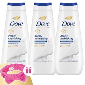 Dove Advanced Care Hĺbkovo vyživujúci krémový sprchový gél 3x400m...