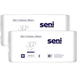 Seni Classic Basic Medium 2 Plienky pre dospelých 75-110cm (2x30ks)