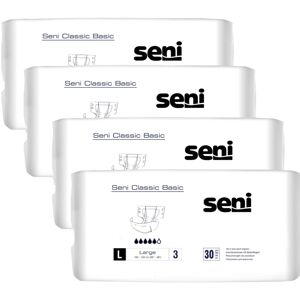 Seni Classic Basic Large 3 Plienky pre dospelých 100-150cm (4x30ks)
