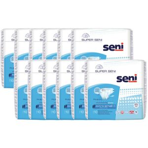 Seni Super Extra Small 0 Plienky pre dospelých 40-60cm (12x10ks)