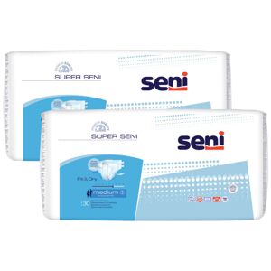 Seni Super Medium 2 Plienky pre dospelých 75-110cm (2x30ks)
