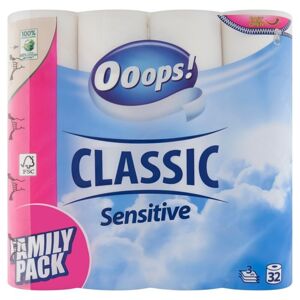 Ooops! Toaletný papier Classic Sensitive 3 Ply 32 roliek
