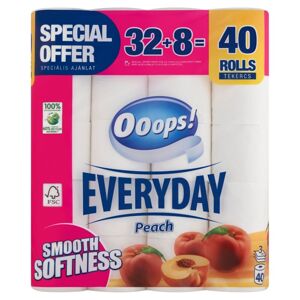 Ooops! Toaletný papier Everyday Peach 3 Ply 40 roliek