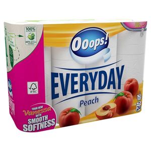 Ooops! Toaletný papier Everyday Peach 3 Ply 24 roliek
