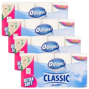 Ooops! Toaletný papier Classic Sensitive 3 Ply 4x8 roliek