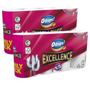 Ooops! Excellence 3 Ply papierové uteráky 2x4 rolky