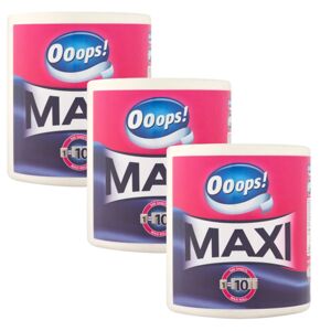 Ooops! Maxi 2-vrstvový papierový uterák pre domácnosť 3x1 rolka