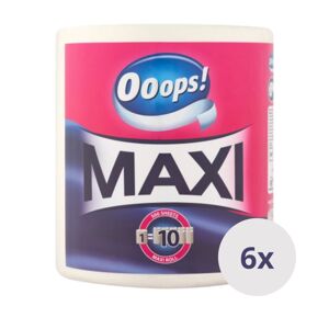 Ooops! Maxi 2-vrstvové papierové uteráky pre domácnosť 6x1 rolka