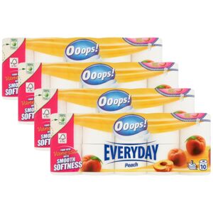 Ooops! Toaletný papier Everyday Peach 3 Ply 4x10 roliek