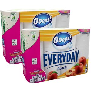 Ooops! Toaletný papier Everyday Peach 3 Ply 2x24 roliek