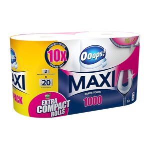 Ooops! Maxi Duo 1000 2-vrstvové papierové uteráky 2 rolky