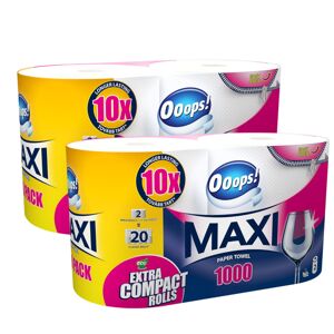 Ooops! Maxi Duo 1000 2-vrstvové papierové uteráky 2x2 rolky