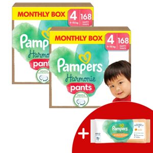 Pampers Harmonie Pants 2 mesačné balenie plienok 9-15kg Maxi 4 (3...