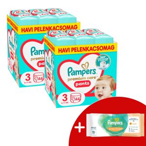 Pampers Premium Care Pants 2 mesačné balenie plienok 6-11kg Midi...