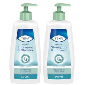 Tena ProSkin šampón a telový umývací prípravok 2x500ml