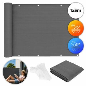 MultiGarden Balkónová deka s upevňovacím príslušenstvom 1x5m - sv...