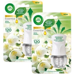 Elektrický osviežovač vzduchu Air Wick White Flowers s náplňou 2x19ml