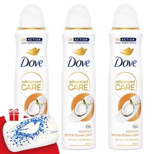 Dove Advanced Care dámsky dezodorant s vôňou kokosu a jazmínových...