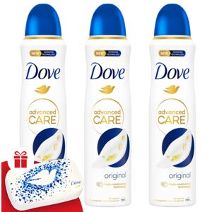 Dezodorant Dove Original 3x150ml + darčeková manikúrová sada