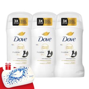 Dove Advanced Care Pen Invisible Dry 3x50ml + darčeková sada na manikúru