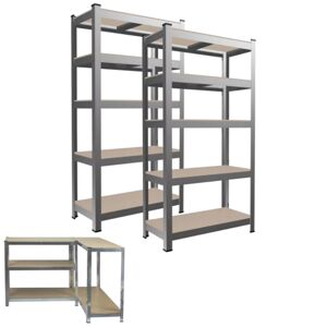 GardenLine GWI7378 2ks kovový policový systém s MDF doskami, 150x...