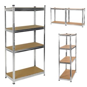 Pepita Kovový priemyselný regál s MDF doskami 150x75x30cm - nosno...