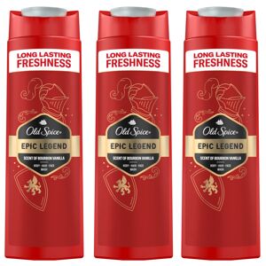 Old Spice Epic 3v1 pánsky šampón a sprchový gél 3x400ml