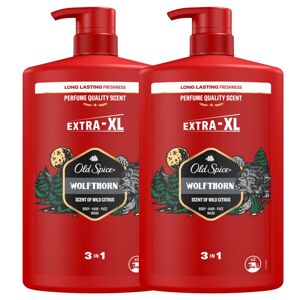 Old Spice Wolfthorn 3v1 Pánsky šampón a sprchový gél 2x1000ml