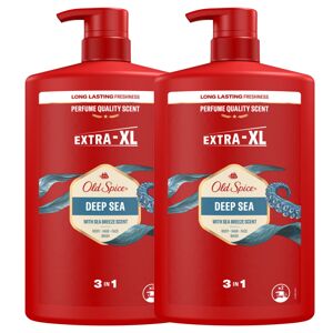 Old Spice Deep Sea 3v1 pánsky šampón a sprchový gél 2x1000ml