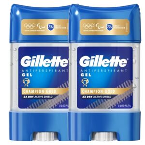 Gillette Champion Gold Pánsky antiperspirant gél deodorant 2x70ml