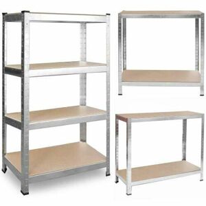 Plonos Kovový priemyselný regálový systém s MDF panelmi 174x80x40...