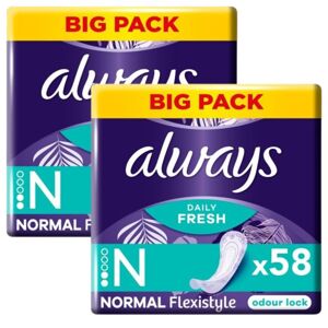 Vždy denné vložky Flexistyle Normal 2x58ks