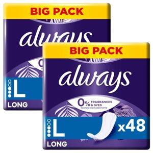 Always Daily Protect Dlhé čistiace vložky 2x48ks