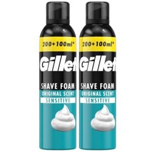 Gillette Classic Sensitive krém na holenie 2x300ml