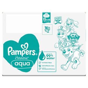 Pampers Harmonie Aqua vlhčené obrúsky 15x48ks