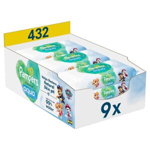 Pampers Harmonie Aqua vlhčené obrúsky 9x48ks