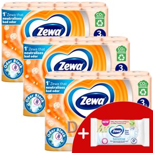 Zewa Deluxe Cashmere Peach 3 Ply toaletný papier 3x24 roliek + da...
