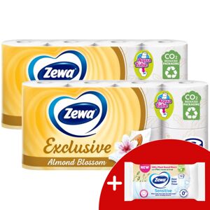 Zewa Exclusive Almond Blossom 4-vrstvový toaletný papier 2x8 roli...